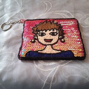 Embellished Sequin Mini/Coin Purse
